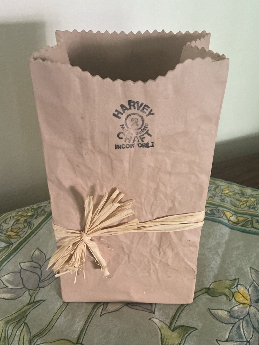 Vintage Michael Harvey Craft Paper Bag Vase #2 Pop Art